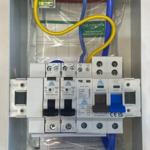 WCED WME06/SP/G/632 WCED 3 Way Garage Metal SPD Consumer Unit with 6/32A RCBOs 2