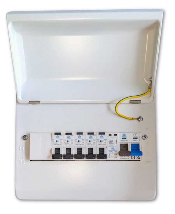 WCED WME10/SP/5RCBO WCED Consumer Unit Kit with SPD and 5 RCBOs 1
