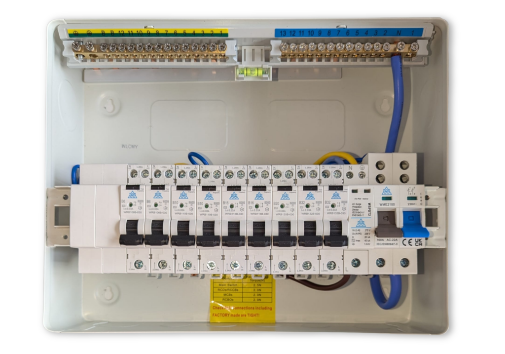 WCED WME14/SP/9RCBO WCED Consumer Unit Kit with SPD and 9 RCBOs 2