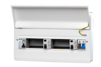 WCED WME22100TR/SP WCED Metal Dual 100A Type A RCD SPD Consumer Unit – 14 Usable Way