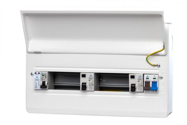 WCED WME22100TR/SP WCED Metal Dual 100A Type A RCD SPD Consumer Unit – 14 Usable Way