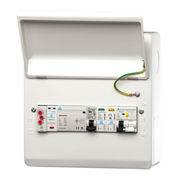 WCED WMEPME10/LB PME Fault Detection Unit with Load Management 10 Mod c/w C40 RCBO Relays and SPD 1