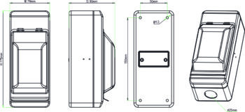 WCED WMEV232C WCED A-Type Electric Vehicle 2 Module Enclosure - 32A RCBO C Curve 2