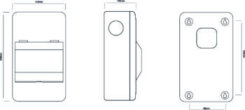 WCED WMMS/616 WCED Metal Garage Unit - 100A Main Switch 6A/16A B MCB 2