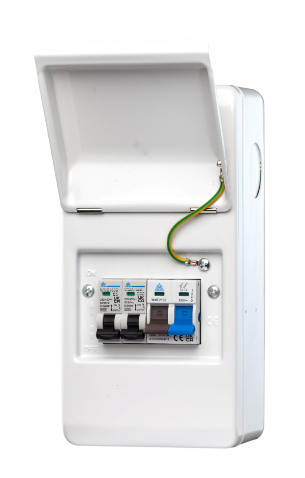 WCED WMMS/632 WCED Metal Garage Unit - 100A Main Switch 6A/32A B MCB