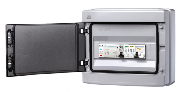 WCED WPEPME08/SP/C40 PME Fault Detection IP65 Unit 8 Mod c/w C40 RCBO /4P63A Contactor SPD & PME Relays