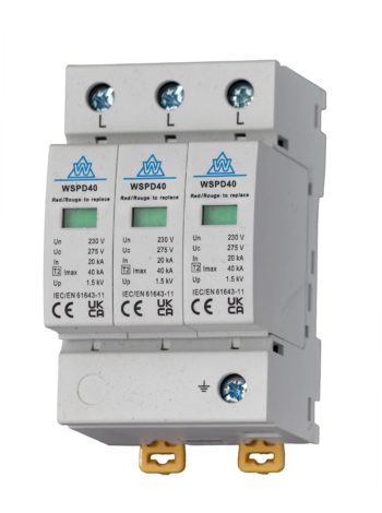 WCED WSPD340 WCED Type 2 20kA/40kA 3 Pole Surge Arrestor