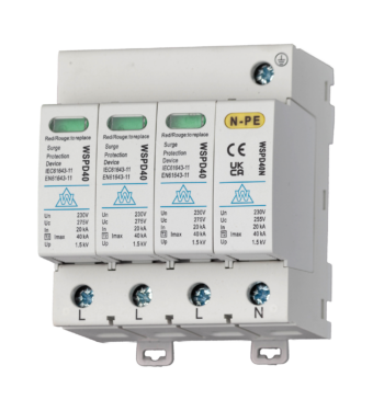 WCED WSPD440 WCED Type 2 20kA/40kA 3P+N Surge Arrestor 1