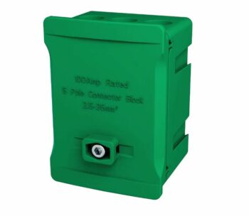 WCED WTB5-GN WCED Single Pole 100A Terminal Block - Green