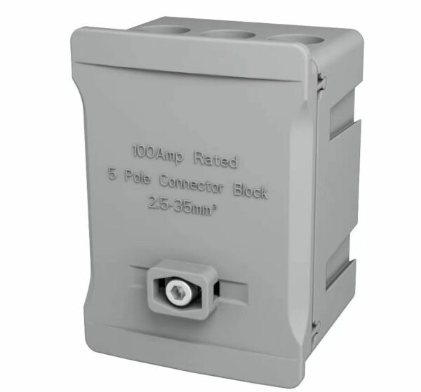 WCED WTB5-GY WCED Single Pole 100A Terminal Block - Grey