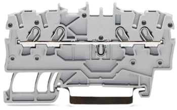 Wago 2000-1401 Wago 2000 4-Conductor Through Terminal Block - 1 mm² Grey 1