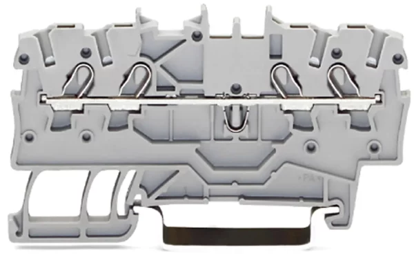 Wago 2000-1401 Wago 2000 4-Conductor Through Terminal Block - 1 mm² Grey 1