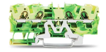 Wago 2004-1407 Wago 2004 4-Conductor Ground Terminal Block - 4 mm² Green-Yellow 1