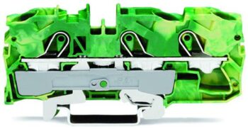 Wago 2010-1307 Wago 2010 3-Conductor Ground Terminal Block - 10 mm² Green-Yellow 1