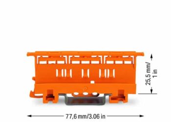 Wago 221-500 Wago Mounting Carrier 221-500 for 221 Series - 4 mm² - Pack of 1 2