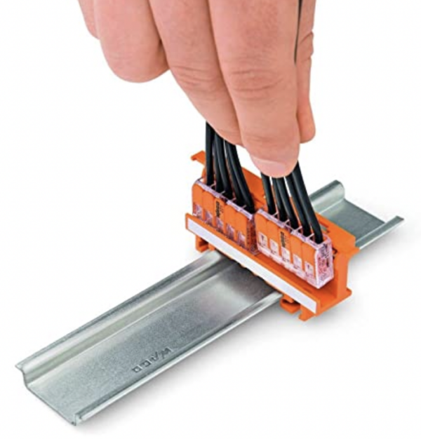 Wago 221-510 Wago Mounting Carrier 221-510 for 221 Series - 6 mm² - Pack of 1 2