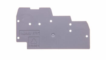 Wago 270-319 Wago 270 End and Intermediate Plate for Triple-Deck Terminal Blocks - 1 mm Grey