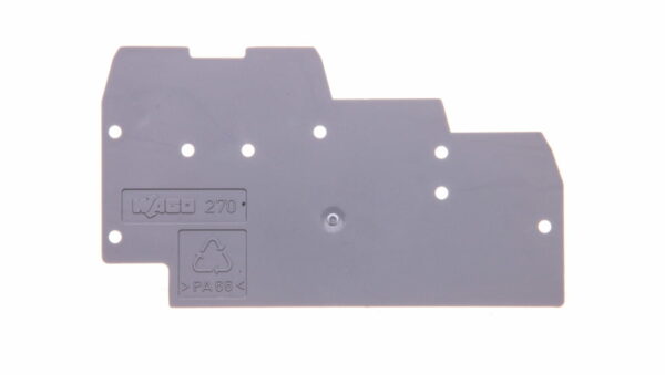 Wago 270-319 Wago 270 End and Intermediate Plate for Triple-Deck Terminal Blocks - 1 mm Grey
