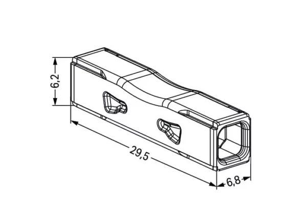 Wago 2773-2401 2773-2401 Wago Push Wire Inline Splicing Connector 4mm - Pack of 100 3
