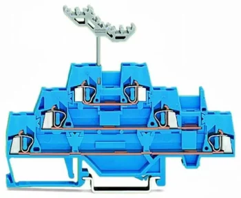 Wago 280-551 Wago 280 Triple-Deck Through Terminal Block - 2.5 mm² Blue 1