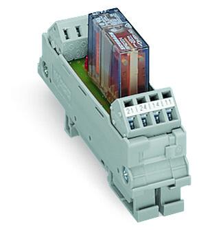 Wago 288-512 Wago 288 Relay Module with 2 Changeover Contact - 24V AC/DC 6A 2.5mm² Grey 1