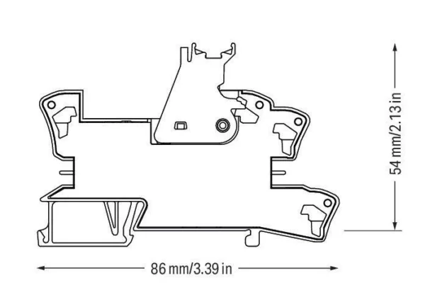 Wago 788-354 Wago 788 Relay Module with 1 Changeover Contact for Lamp Loads - 24V DC 16A 2.5 mm² Grey 2