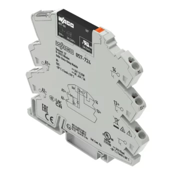 Wago 857-724 Wago 857 Solid-State Relay Module - 3A Grey - 24V DC Input - 0-24V DC Output 1