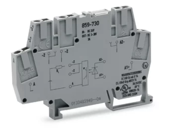 Wago 859-730 Wago 859-730 Optocoupler Module - 3A Grey - 24V DC Input - 3-30V DC Output 1