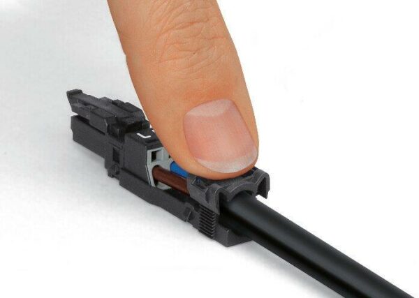 Wago 890-102 Wago WINSTA® MIDI Socket with Strain Relief Housing 2-pole Cod. A 1.50 mm² - Black 7