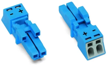 Wago 890-1102 Wago Socket 2-pole Cod. I 1.50 mm² - Blue 1