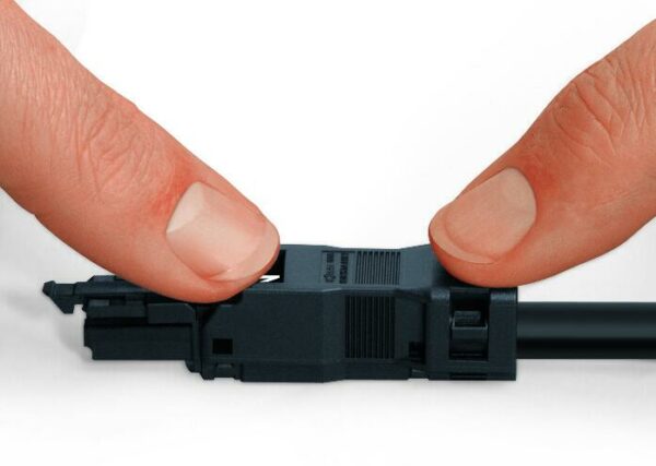 Wago 890-212/342-000 Wago WINSTA® MIDI Plug with Strain Relief Housing 2-pole Cod. A 1.50 mm² - Black 4
