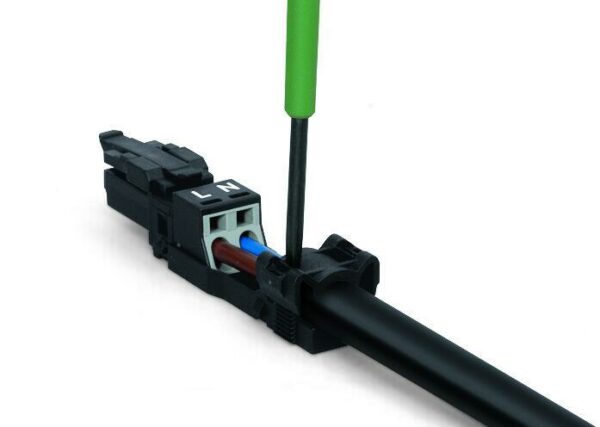 Wago 890-212/342-000 Wago WINSTA® MIDI Plug with Strain Relief Housing 2-pole Cod. A 1.50 mm² - Black 5
