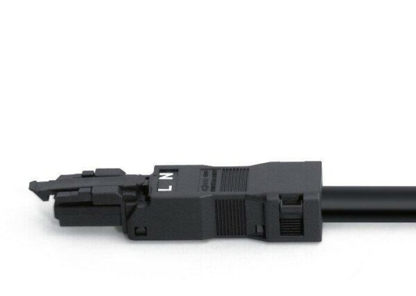 Wago 890-212/342-000 Wago WINSTA® MIDI Plug with Strain Relief Housing 2-pole Cod. A 1.50 mm² - Black 6