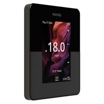 Warmup 6IE-01-OB Warmup 6iE Smart WiFi Underfloor Heating Thermostat Onyx Black 1