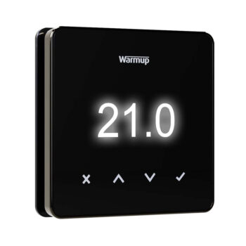 Warmup ELM-01-OB-DC Warmup Element WiFi Thermostat - Black with Dark Chrome