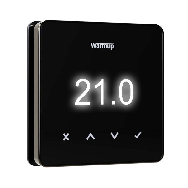 Warmup ELM-01-OB-DC Warmup Element WiFi Thermostat - Black with Dark Chrome