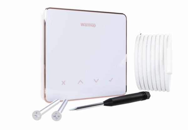 Warmup ELM-01-WH-RG Warmup Element WiFi Thermostat - White with Rose Gold 2