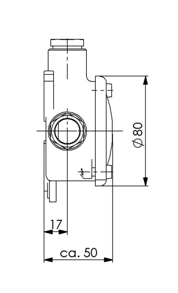 Wiska 10010499 Wiska 1152-3xZ14 IP56 HNA Junction Box - 12 - 14.5 mm 3