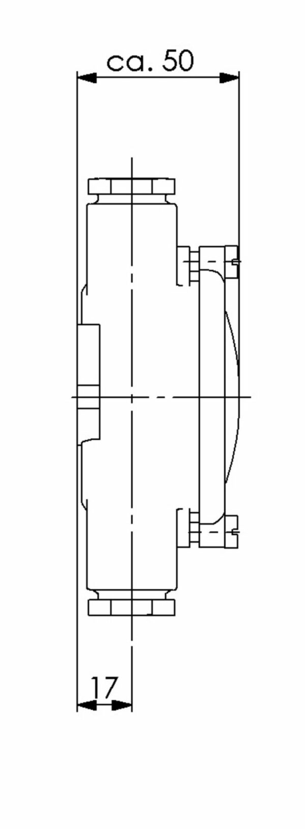 Wiska 10010501 Wiska 1154-3xZ14 IP56 HNA Junction Box - 12 - 14.5 mm 3