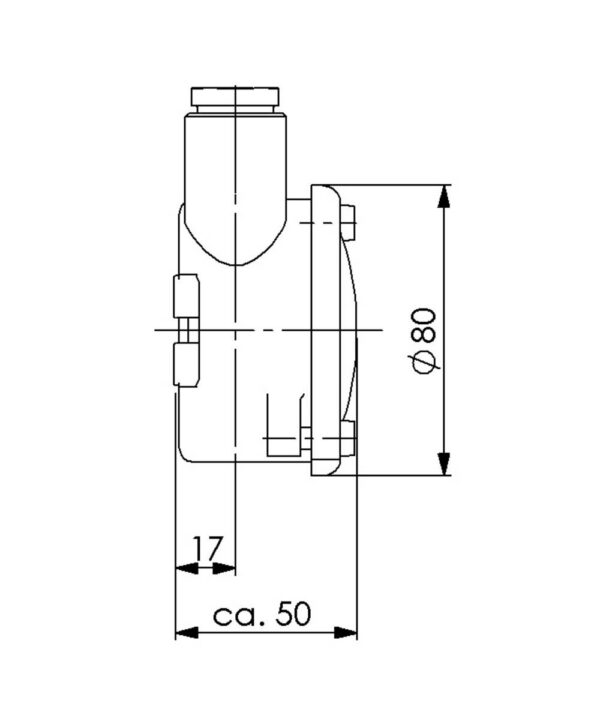Wiska 10013455 Wiska 1150-2xW12 IP56 HNA Junction Box - 10 - 12.5 mm 3