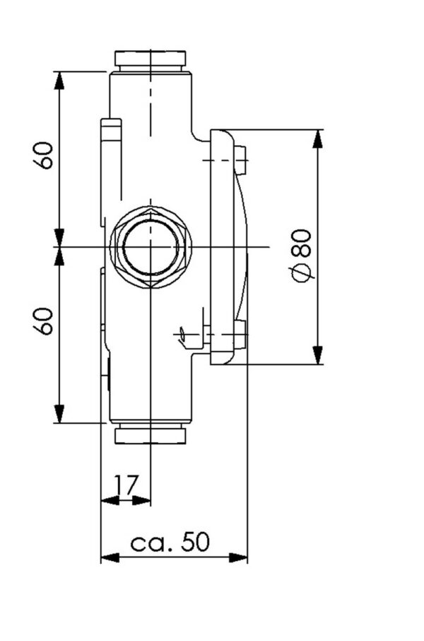 Wiska 10016658 Wiska 1153-4xZ10 IP56 HNA Junction Box - 8 - 10.5 mm 3