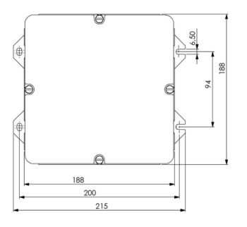 Wiska 10036000 Wiska MB-B4 IP56 Junction Box - 200x188x89 mm 2