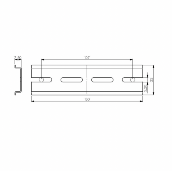 Wiska 10060363 Wiska DIN Rail Kit - COMBI 1010 2