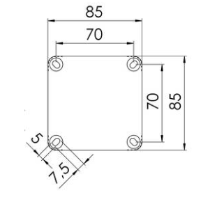 Wiska 10060401 Wiska Box COMBI 308/5 LG (Light Grey) with 4mm² Terminal Block 2