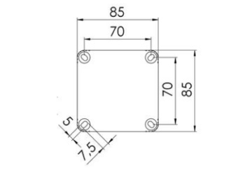 Wiska 10060611 Wiska Box COMBI 308/5 WH (White) with 4mm² Terminal Block 2