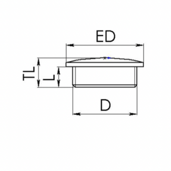 Wiska 10061832 Wiska Stop End EVSG20 M20 Black 2