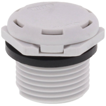 Wiska 10106592 Wiska VentPLUG EVPS-L 20 Polyamide Pressure Compensation Unit - Grey 1