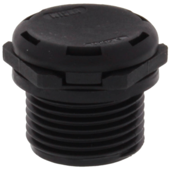 Wiska 10106596 Wiska VentPLUG EVPS-L 20 Polyamide Pressure Compensation Unit - Black 1