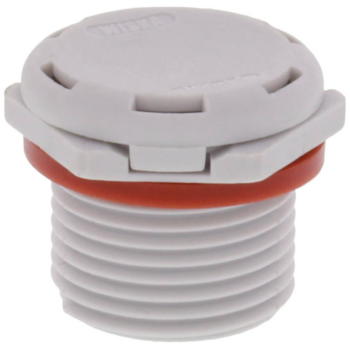 Wiska 10106616 Wiska VentPLUG EVPS-L 20 HF Polyamide High Air Flow Pressure Compensation Unit - Grey 1