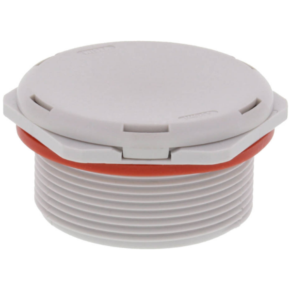 Wiska 10106618 Wiska VentPLUG EVPS-L 40 HF Polyamide High Air Flow Pressure Compensation Unit - Grey 1